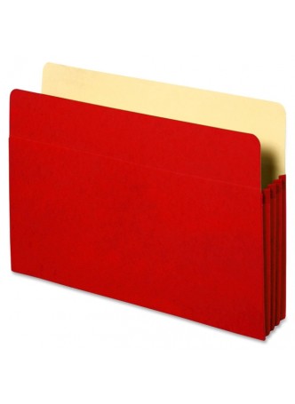 Accordion, 9.50" Width x 11.75" Sheet Size - 3.50" Expansion - Red - Recycled - 1 Each - spr26552